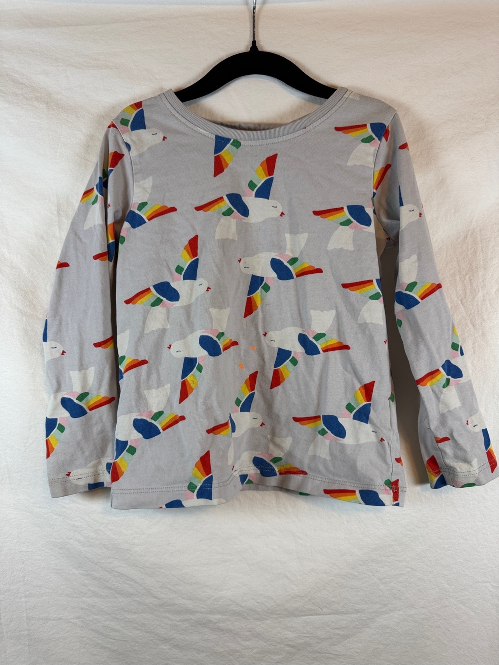 Hanna Andersson Rainbow Doves Long Sleeve Girls 5
